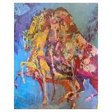 LeRoy Neiman St. Paul Ramsey County Bicentennial Signed Poster Framed - 30 X 45 in