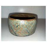 Robert Briscoe Attributed Textured Glazed Ceramic Planter