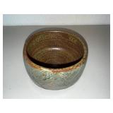 Robert Briscoe Attributed Textured Glazed Ceramic Planter