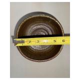 Robert Briscoe Attributed Textured Glazed Ceramic Planter