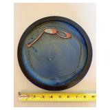 Decorative Blue Ceramic Eyeglasses Plate