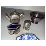 Vintage Mixed Lot - Coalport, Royal Crown Derby & Blue Transferware Tableware
