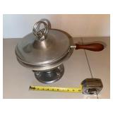 Vintage Chafing Dish With Lid and Pedestal Base