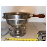 Vintage Chafing Dish With Lid and Pedestal Base