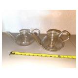 Schott Verran German Glass Teapots (Lot of 2)
