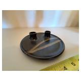 Stoneware Double Taper Candle Holder