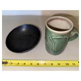 Glazed Ceramic Mug & Plate Mixed Lot