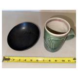 Glazed Ceramic Mug & Plate Mixed Lot