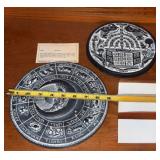 Vintage Judaica Plaques Moon Fest Menorah
