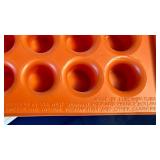 1970s Ring-A-Date Perpetual Wall Calendar Orange Plastic MCM Mod Decor