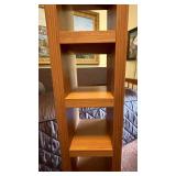 Mid Century Style Wood CD Media Storage Tower Shelf 52in x 8in