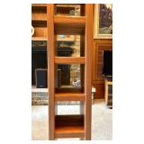 Teak Free-Standing CD Shelf Unit