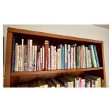 Teak Bookcase Adjustable Shelves 77in Tall 12in Deep Bookshelf