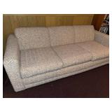 Simmons Hide-A-Bed Sofa Beige Textured Upholstery Approx 80in Wide