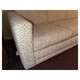 Simmons Hide-A-Bed Sofa Beige Textured Upholstery Approx 80in Wide