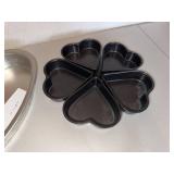 Nordic Ware Mini Scone Pan Heart Cake Pans Baking Tool Lot