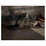 Lot of Assorted Bakeware Roasting Pan Racks Glass Dish & Cake Pans