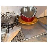 Lot of Assorted Bakeware Roasting Pan Racks Glass Dish & Cake Pans