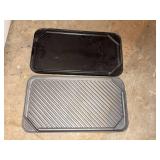 Lot of Assorted Bakeware Roasting Pan Racks Glass Dish & Cake Pans
