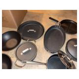 Mixed Commercial Hard Anodized Cookware Lot Calphalon All-Clad