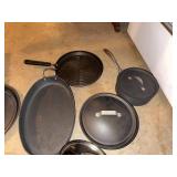 Mixed Commercial Hard Anodized Cookware Lot Calphalon All-Clad