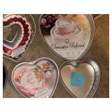 Wilton Heart-Shaped Cake Pans & Cookie Pan Bakeware Lot