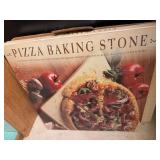 Rectangular Pizza Baking Stone Ceramic Oven Stone w/ Original Box