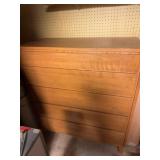Vintage Conant Ball Solid Wood 5-Drawer Dresser Chest 38x43