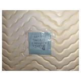 Set of 8 Clear Cut Crystal Wine Goblets in Quilted Storage Case