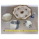 Lot of Assorted Porcelain Bowls Compote Stand & Bud Vase Decor