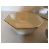 Lot of Assorted Porcelain Bowls Compote Stand & Bud Vase Decor