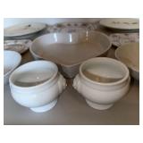 Vintage Mixed Porcelain Serving Plates Bowls Heart Dish Lion Head Cups