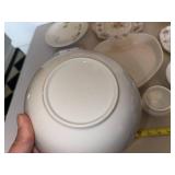 Vintage Mixed Porcelain Serving Plates Bowls Heart Dish Lion Head Cups