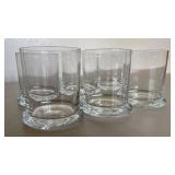 Dansk Designs France Old Fashioned Glasses Set of 6 Heavy Base