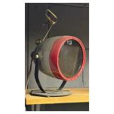 Vintage Kodak Darkroom Safelight Lamp w/ OC Filter Red Metal Housing