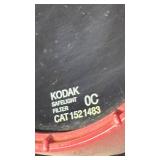 Vintage Kodak Darkroom Safelight Lamp w/ OC Filter Red Metal Housing