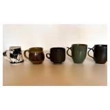 Lot of Assorted Studio Pottery Coffee Mugs Stoneware Mixed Styles