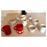 Lot of Assorted Ceramic Creamers Sugar Bowls Pitchers & Mugs