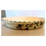Williams Sonoma Portuguese Pottery Olive Oval Baker Serving Dish