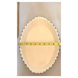Williams Sonoma Portuguese Pottery Olive Oval Baker Serving Dish