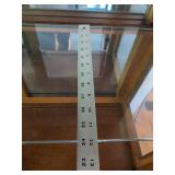 Bassett Mission Style Oak Lighted China Cabinet Glass Door Dining Hutch 62in