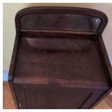 Vintage Mahogany Record Cabinet With Mirror Back 44 x 19 x 13