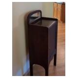 Vintage Mahogany Record Cabinet With Mirror Back 44 x 19 x 13