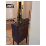 Vintage Mahogany Record Cabinet With Mirror Back 44 x 19 x 13