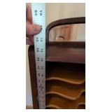 Vintage Mahogany Record Cabinet With Mirror Back 44 x 19 x 13