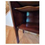 Vintage Mahogany Record Cabinet With Mirror Back 44 x 19 x 13