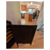 Vintage Mahogany Record Cabinet With Mirror Back 44 x 19 x 13