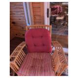 6-Piece Rattan Sunroom Patio Set Loveseat Chairs Tables Magazine Rack