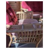 6-Piece Rattan Sunroom Patio Set Loveseat Chairs Tables Magazine Rack