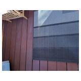 Indoor Outdoor Geometric Porch Area Rug Ivory, Light Brown, and Dark Brown 114x78